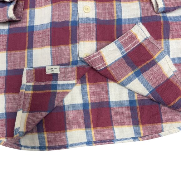 Men's AMERICAN EAGLE Checkered Plaid Flannel‎ Shirt | Size Large - Picture 4 of 8